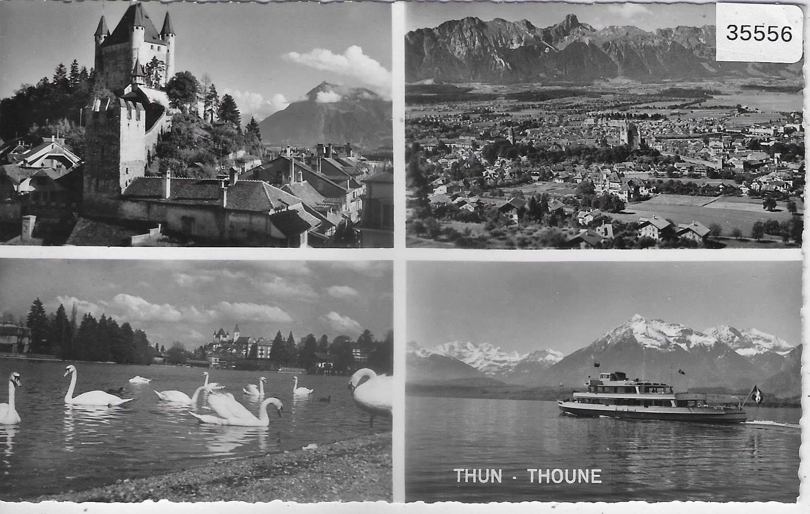 Cartoline postali: Thun Thoune - Multiview – Usato da Ettingen venduto da Kartenplanet
