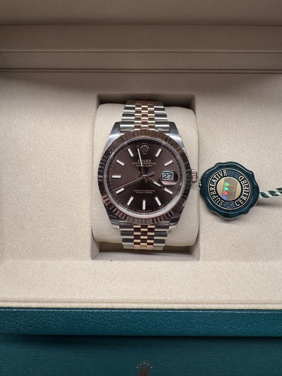 Rolex Orologi: Rolex Datejust 41 Ref. 126331Chocolate Braun, Full Set! – Nuovo e nell'imballaggio originale da Leuzigen venduto da pda_tlq8