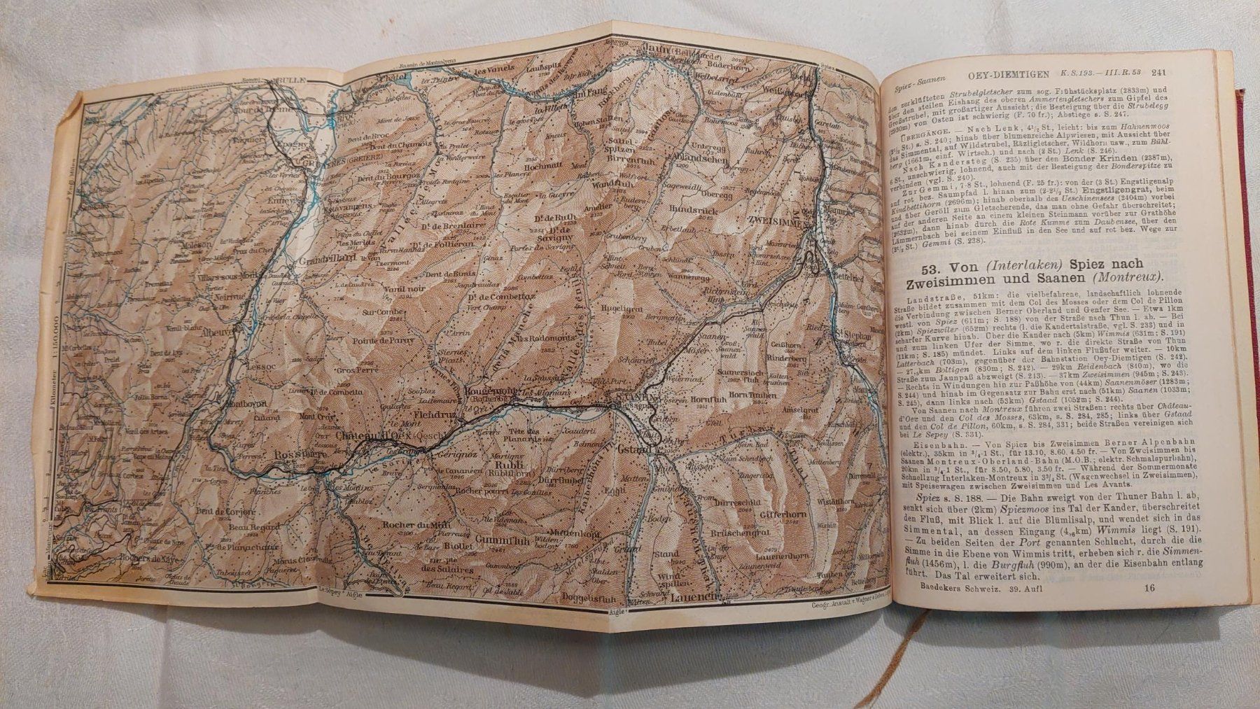 Bücher: DIE SCHWEIZ        KARL BAEDEKER LEIPZIG 1937 – Gebraucht aus Männedorf von hch_8fd9 6