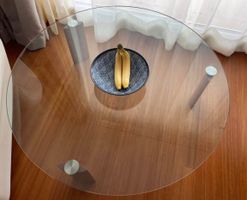 Table basse en verre marque Natuzzi