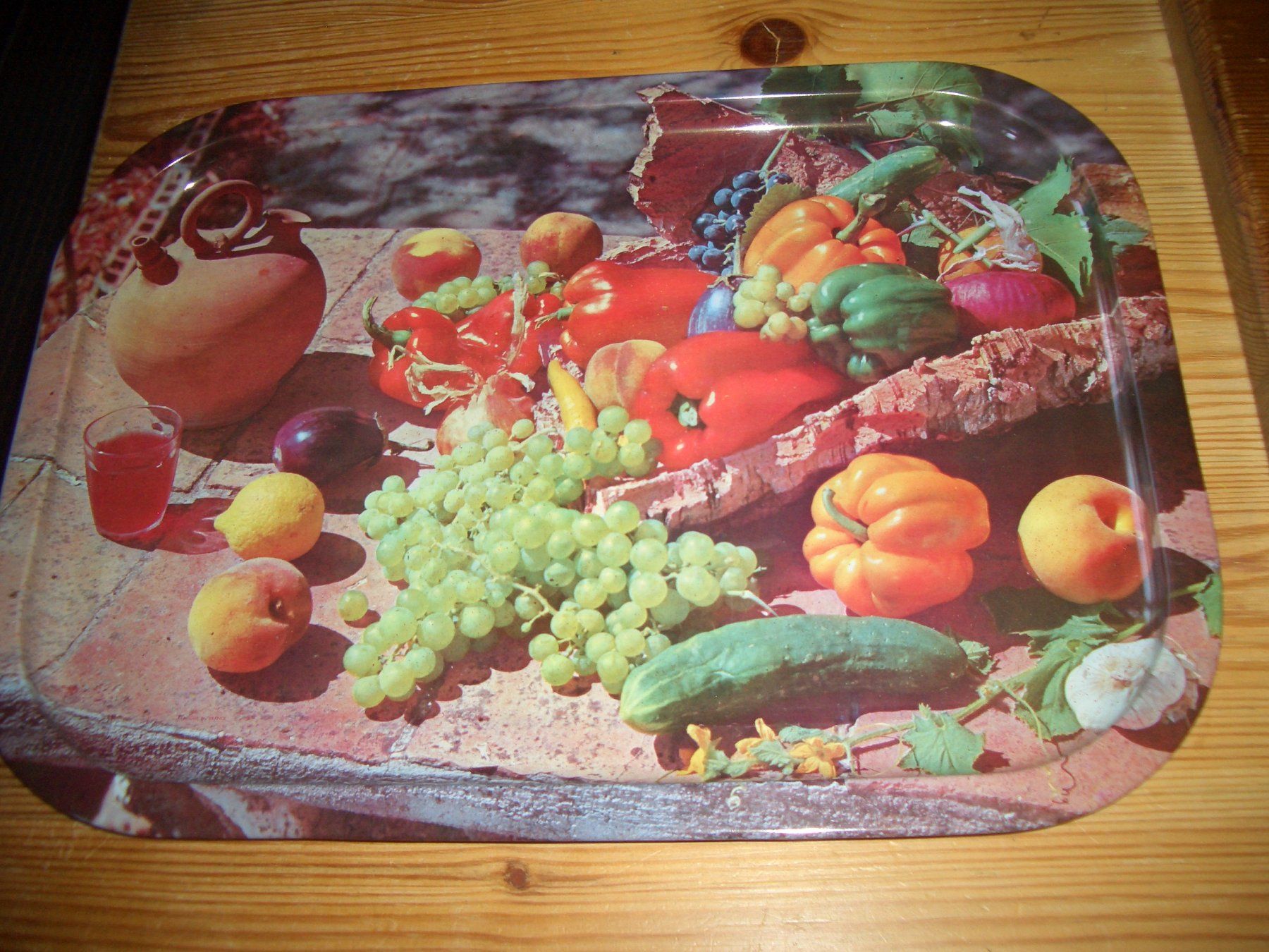 Piatti di portata: Serviertablett mit Fruchtmotiv neu 29x40cm – Nuovo (secondo la descrizione) da Präz venduto da Eroberto