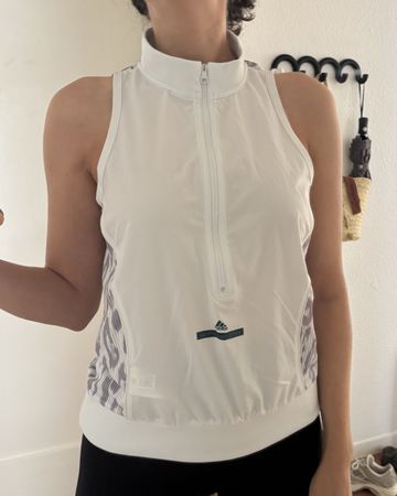 Stella McCartney Adidas Top weiss Grösse M guter Zustand