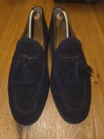 Herren Tassel Loafer in Dunkelblau, Grösse 44