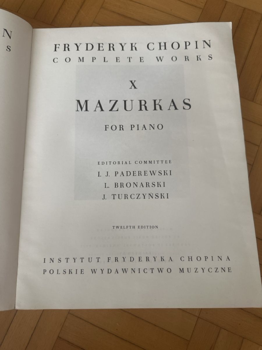 Libri: Klaviernoten Chopin Mazurkas – Usato da Urdorf venduto da robobespannung 1