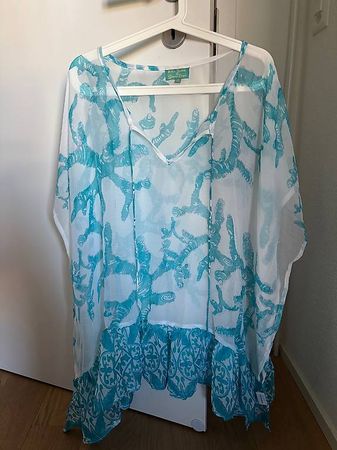 Robe de plage bleue taille S/M