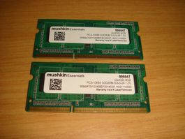 2 stück 4gb ddr3 PC3 RAM für Laptop.