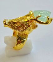 Tiermotiv Fingerring Hirsch