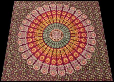 XL Mandala Tuch als Wandtuch Sofadecke Vorhang Dekoration