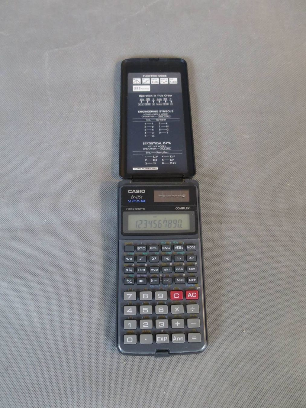 Casio Calcolatrici tascabili: CASIO FX-115s V.P.A.M. COMPLEX SCIENTIFIC CALCULATOR – Usato da Zürich venduto da 1.Simon