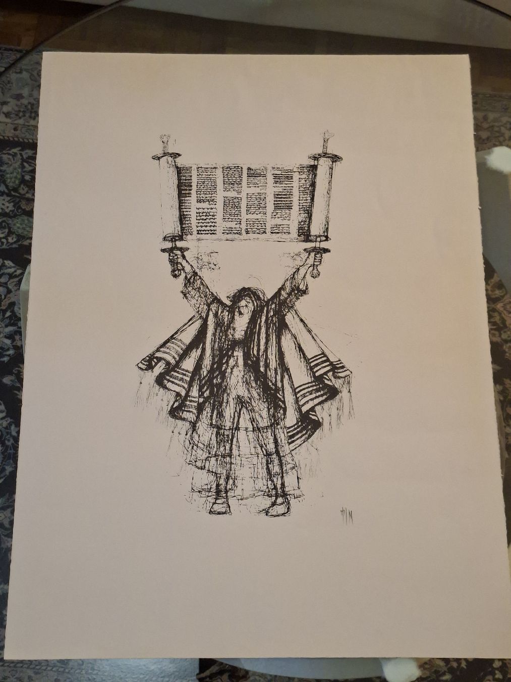 Grafica & Litografie: Louis Mittelberg Lithographie Handsigniert Torah .. – Usato da Volketswil venduto da benluke