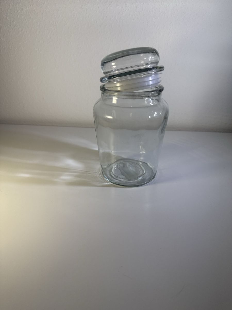 Gläser: Glas Dose mit Deckel transparent ca. 16cm hoch – Neu (gemäss Beschreibung) aus Steffisburg von mar_cf2f