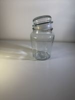 Glas Dose mit Deckel transparent ca. 16cm hoch