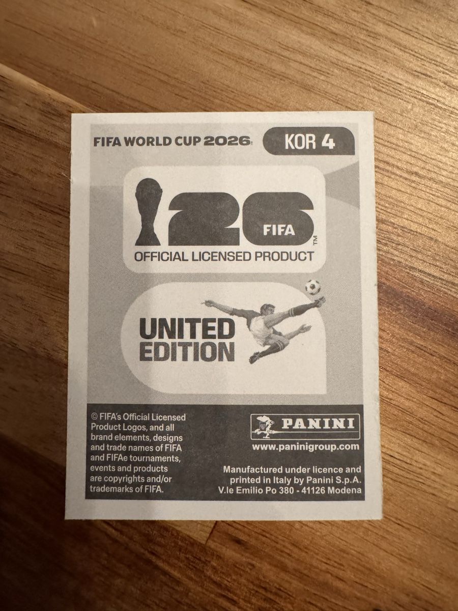 Panini Carte collezionabili: Panini - WM 2026 - KOR 4 - Sticker – Nuovo (secondo la descrizione) da Wetzikon ZH venduto da thayreen 1