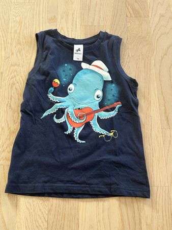 Palomino Kinder Tanktop Grösse 116 Oktopus Motiv dunkelblau