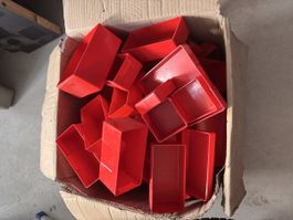 Lista box Kiste, Schubladenmagazine Rot Kleine und grosse