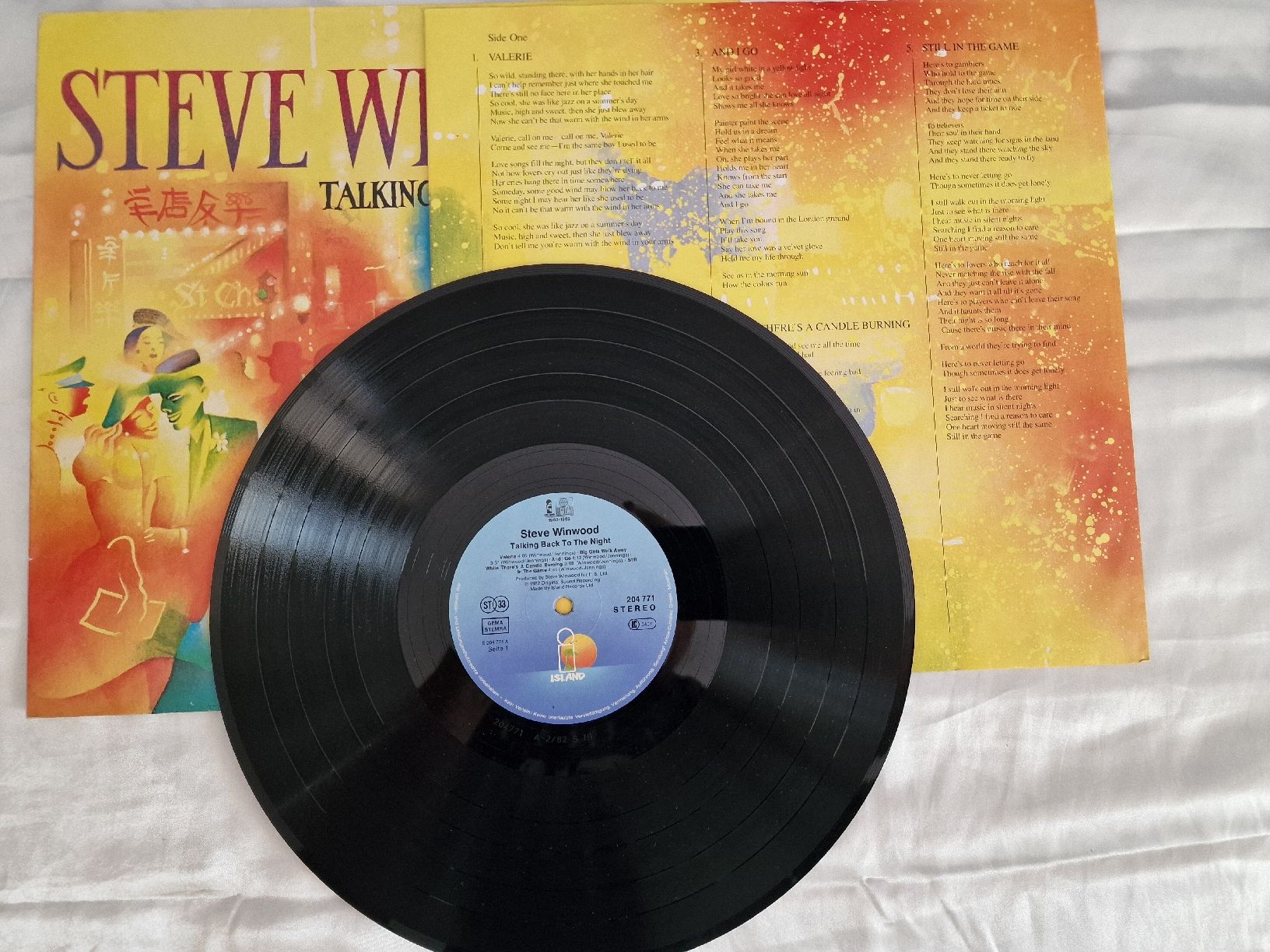 Schallplatten: Steve Winwood - Talking back to the Night – Gebraucht aus Pfaffnau von gunport 3