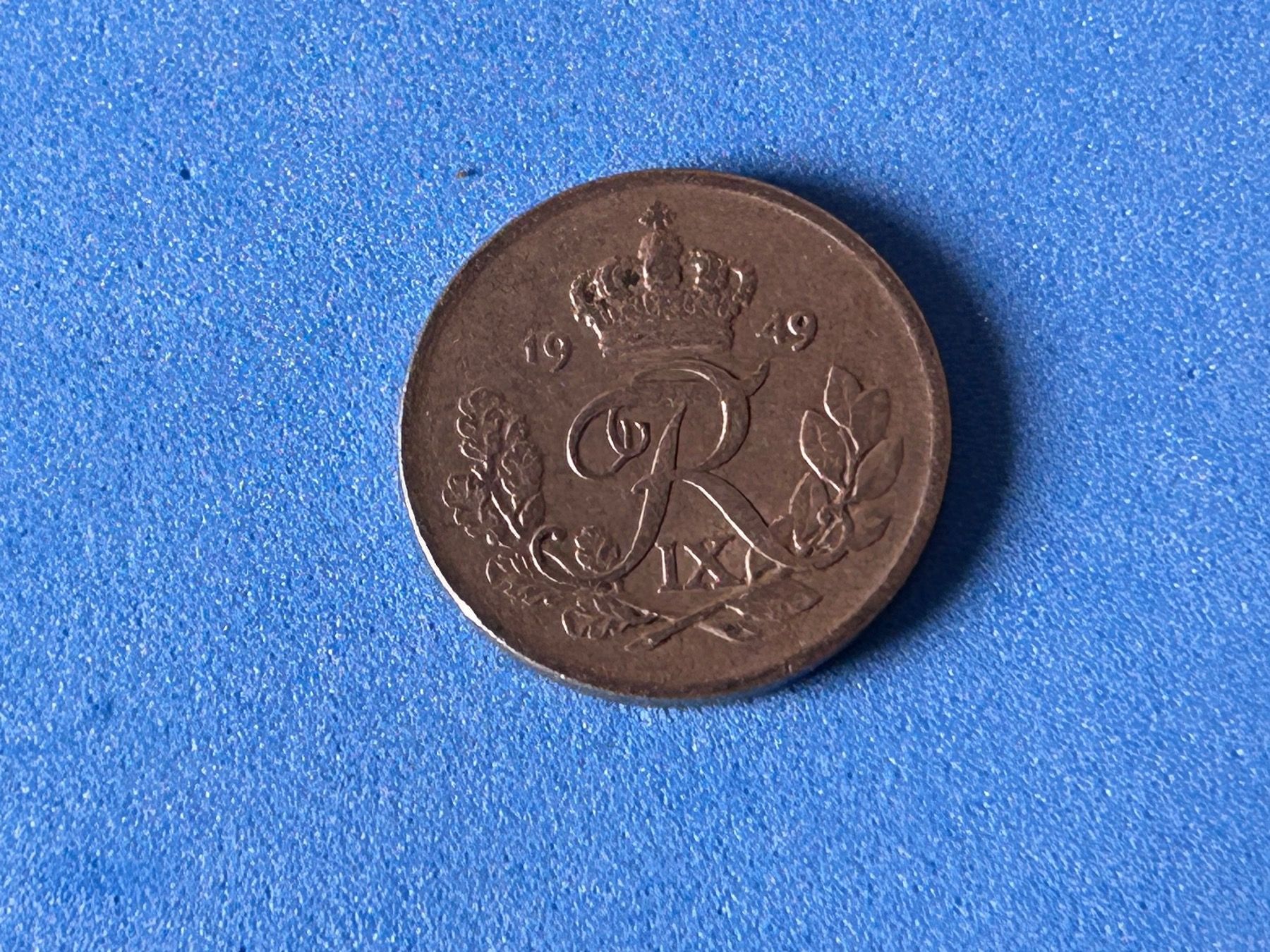 Tutti le monete: Denmark - 10 Øre - Frederik IX 1949 – Usato da Corcelles NE venduto da AJKader 5
