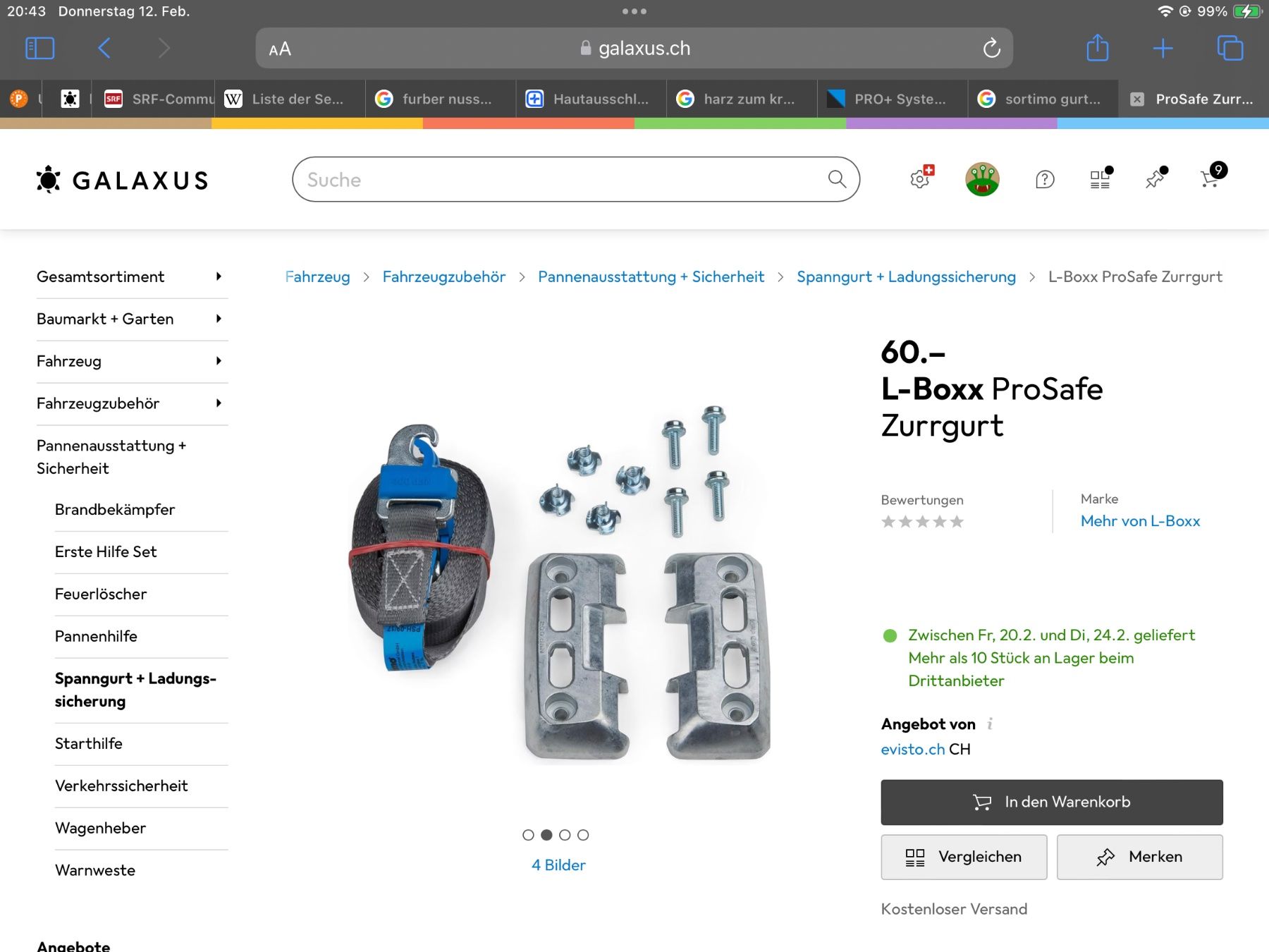 Alle Werkzeuge: L-Boxx Zurrgurt – Neu und originalverpackt aus Wil SG von geschenkband 2