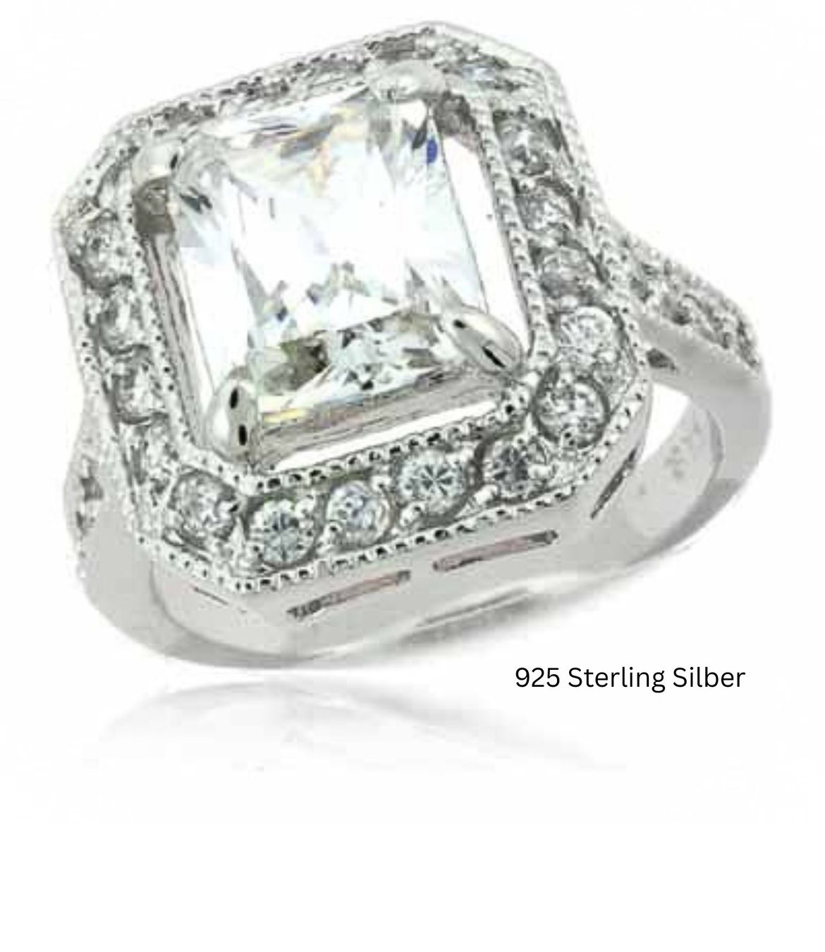 Anelli: Wunderschöner Ring aus 925 Sterling Silber, Grösse 58. – Nuovo e nell'imballaggio originale da Zürich venduto da schmuckeis