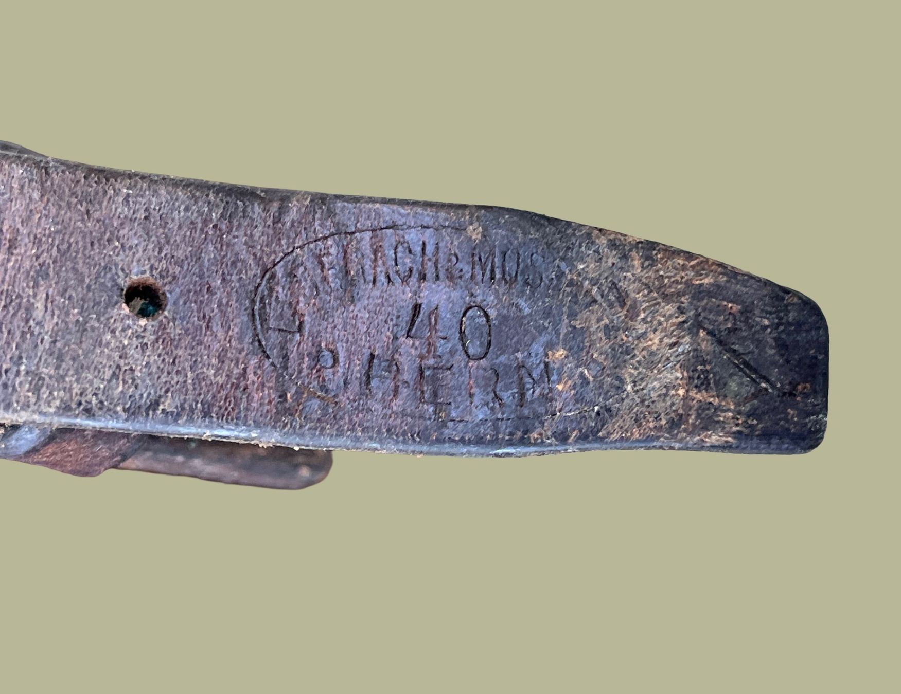 Schweizer Armee Zaini: Sac à Dos Munitions Armée Suisse 1940 WW2 – Usato da Bellevue venduto da Belafer 7