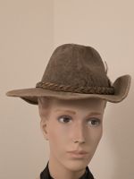 Cowboyhut Hatquarters Echtleder braun Small vintage