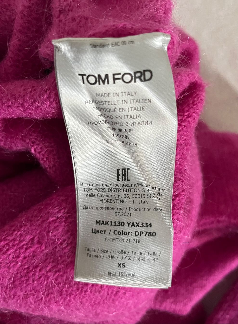 Maglioni & Felpe: TOM FORD, Pull Rose Asymétrique – Usato da Genève venduto da dachaw 6