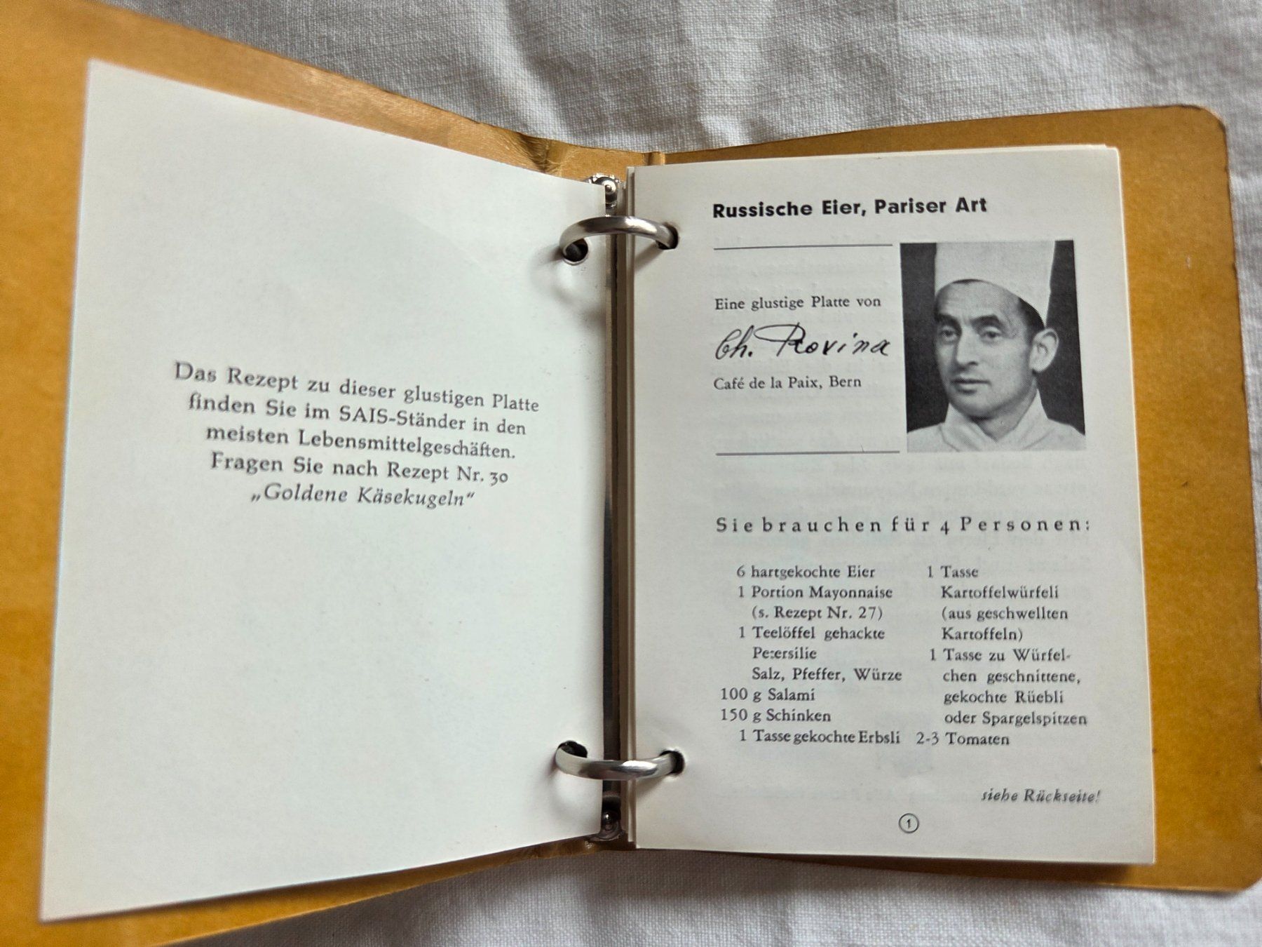 Libri: SAIS Ringbüchlein Rezepte – Usato da Bettingen venduto da Wedgetail-Eagle2 2