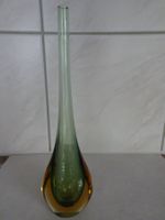 Vase - vermutlich Murano-Glas braun/grün