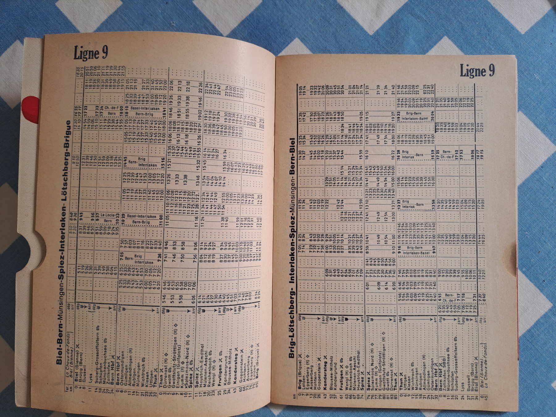 SBB/CFF/FFS Documenti: HORAIRE CFF 1939 LA PALETTE – Usato da LAUSANNE venduto da KWEW 1
