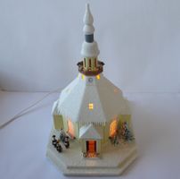 Seiffener Kirche mit Licht und Musikwerk, neuwertig