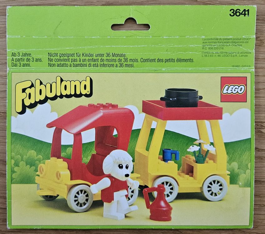 Lego Fabuland 3641 Paula Pudel mit Wohnwagen (1985) (Gebraucht - Main Image