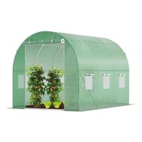 Gewächshaus Foliengewächshaus Tomatenhaus 6 m² mit Fenstern