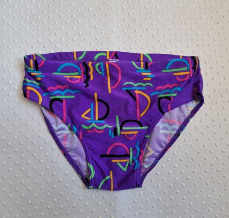 Neu! Retro Vintage Badehose violett Gr. 152