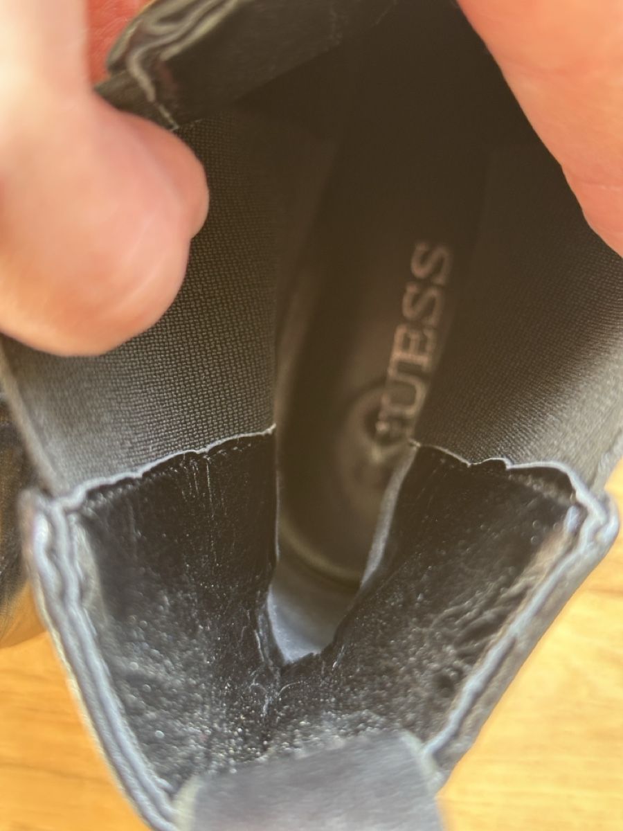 Guess Scarpe da donna: Guess Leder Stiefeletten Schwarz, Gr. 40 – Usato da Basel venduto da FatmaCan52 5