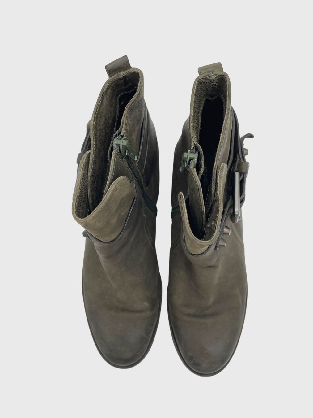 Kennel + Schmenger Scarpe da donna: Kennel & Schmenger Biker Ankle Boot EU 38 Grün – Usato da Zürich venduto da shoe_shop 4