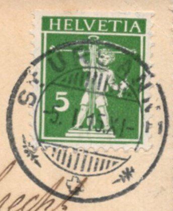 Tutti i francobolli: ST. URSANNE, 5.I.15  Postkarte – Usato da Aarau venduto da kufi44 1
