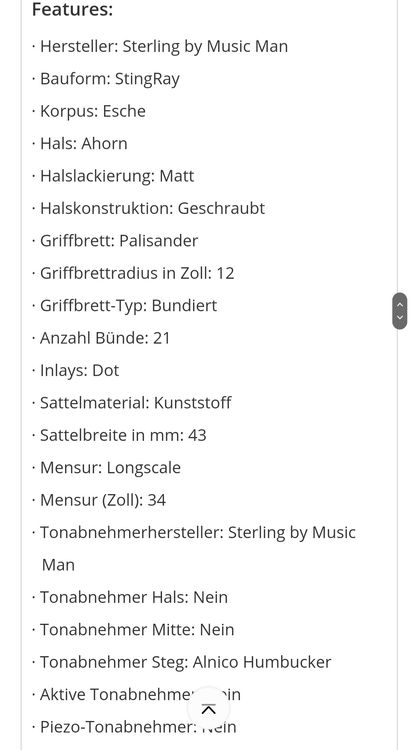 Music Man Musikinstrumente: Sterling by Music Man StingRay RAY34 Honey Burst Bass – Gebraucht aus Bassersdorf von CorinneK36 6