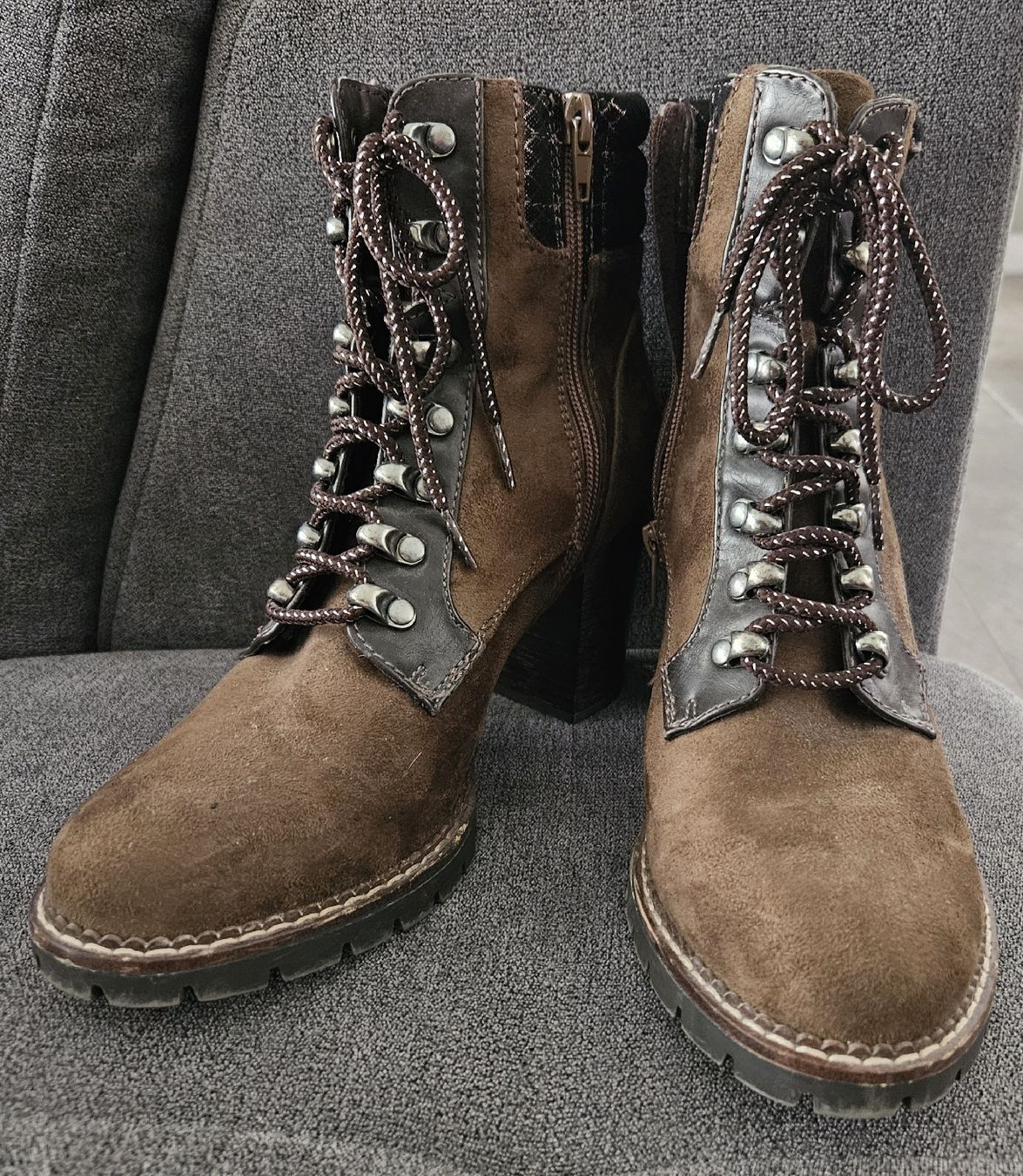 Landrover Scarpe da donna: Schnürr - Stiefeletten mit seitlichem Reissverschluss, Gr 39 – Nuovo (secondo la descrizione) da Männedorf venduto da Dumarest 2
