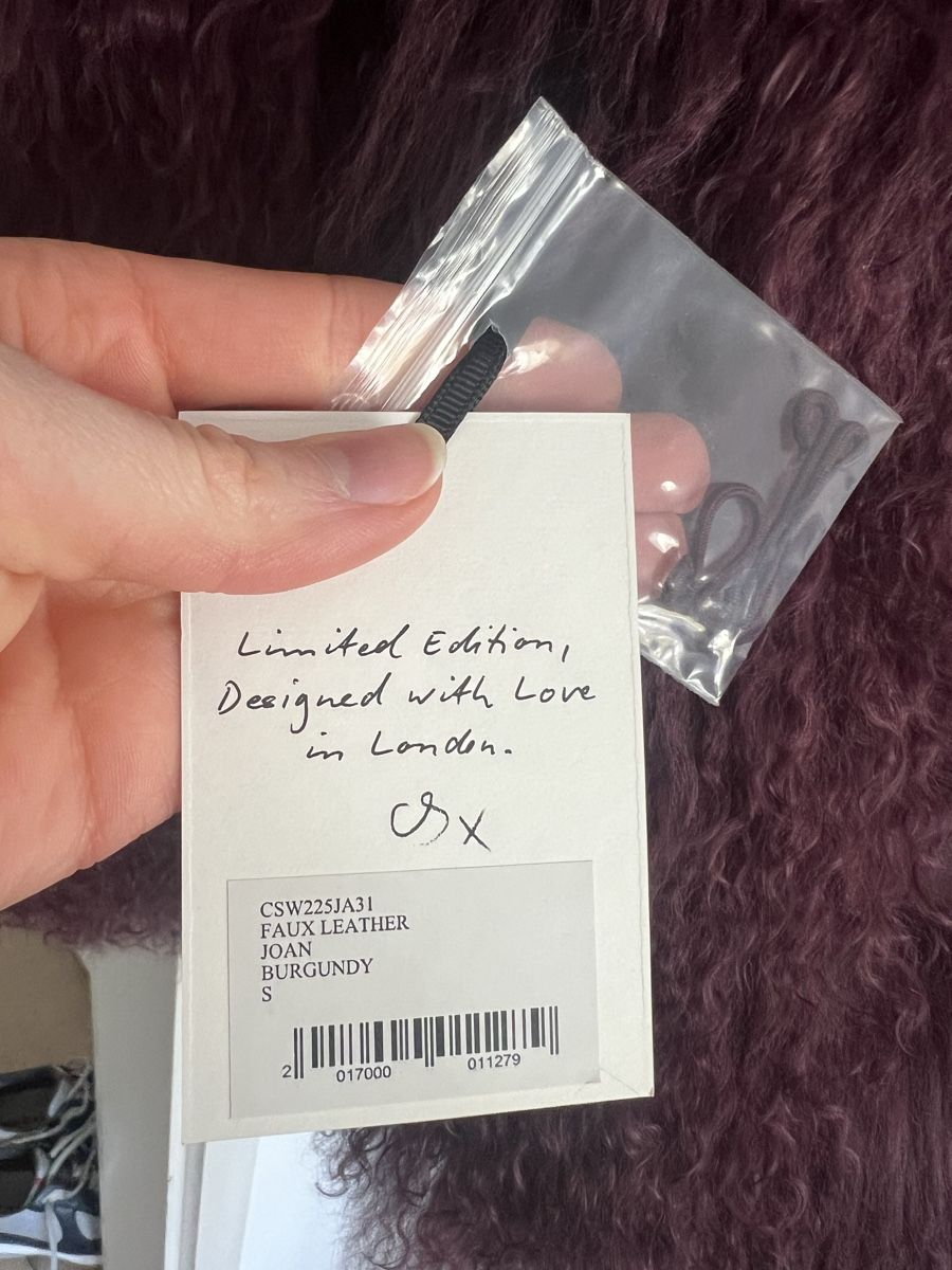 Giacche: Charlotte simone Joan Lederjacke burgundy S – Nuovo e nell'imballaggio originale da Zürich venduto da sellingmystuff1 5