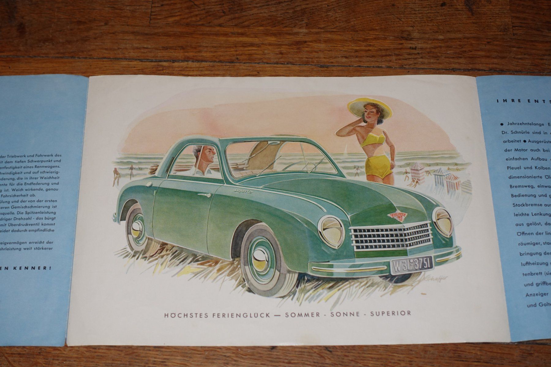 Sonstiges zum Sammeln & Seltenes: GUTBROD SUPERIOR  BROCHURE  OLDTIMER  VINTAGE – Gebraucht aus Bellevue von  3