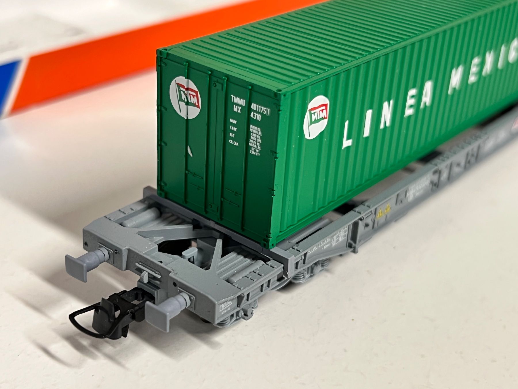 Roco Modellini di ferrovie: Roco Containerwagen "Linea Mexicana" SNCB H0 DC – Usato da Geroldswil venduto da TopTrain54 4