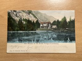 Alte Ansichtskarte Blausee Frutigen-Kandersteg, Rarität! 