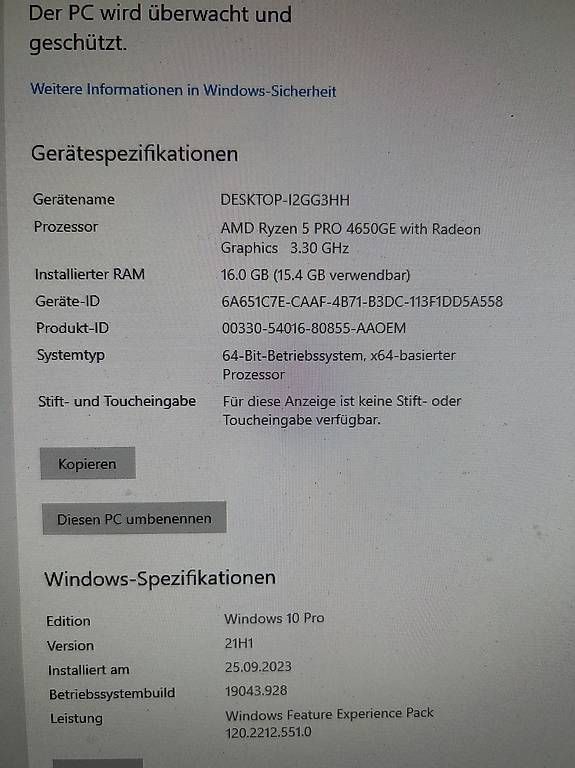 Lenovo PCs: Lenovo Think Centre M75Q Gen 2 – Gebraucht aus Widnau von icarus_83 1