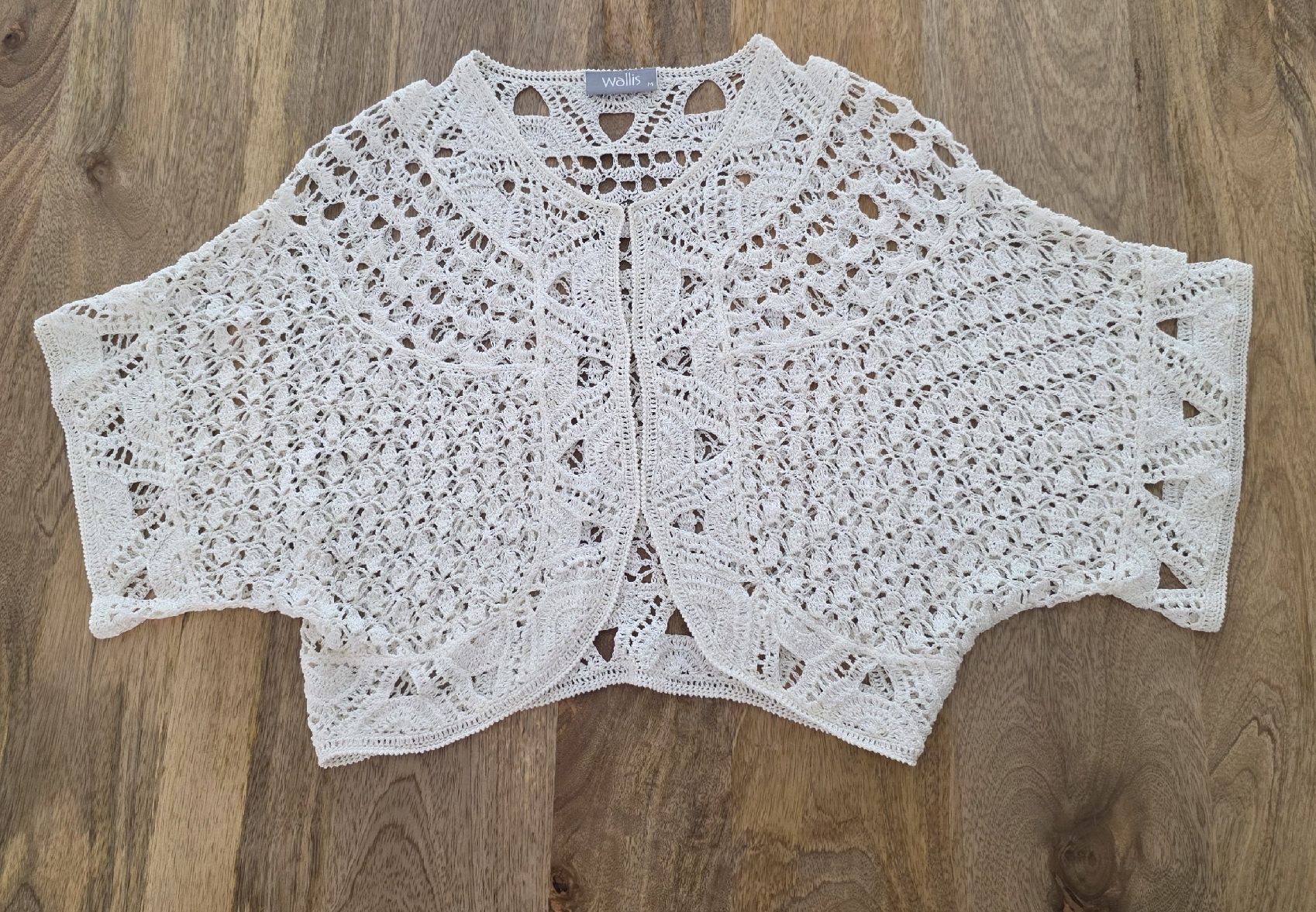 Bolero: Gehäkelte Bolero-Jacke Weiss Gr.M – Usato da Rheinsulz venduto da Gilea 4