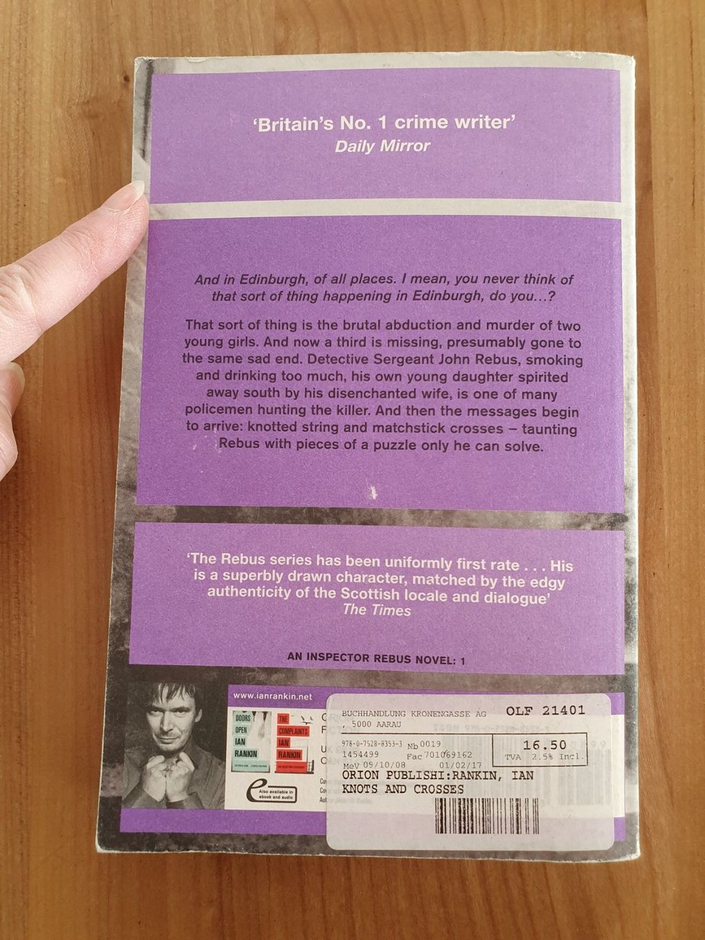 Bücher: Knots & Crosses, Ian Rankin – Gebraucht aus Zofingen von Wimbledon90 6