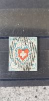 Rayon Briefmarke blau