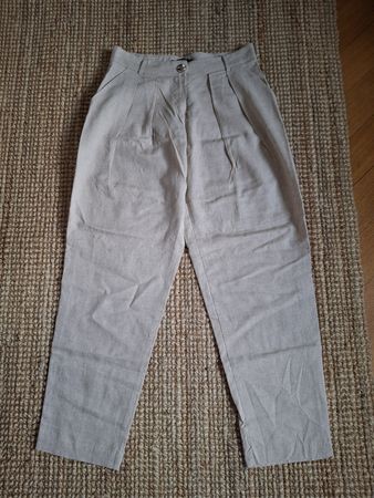 Pantalon en lin beige Piazza Italia M