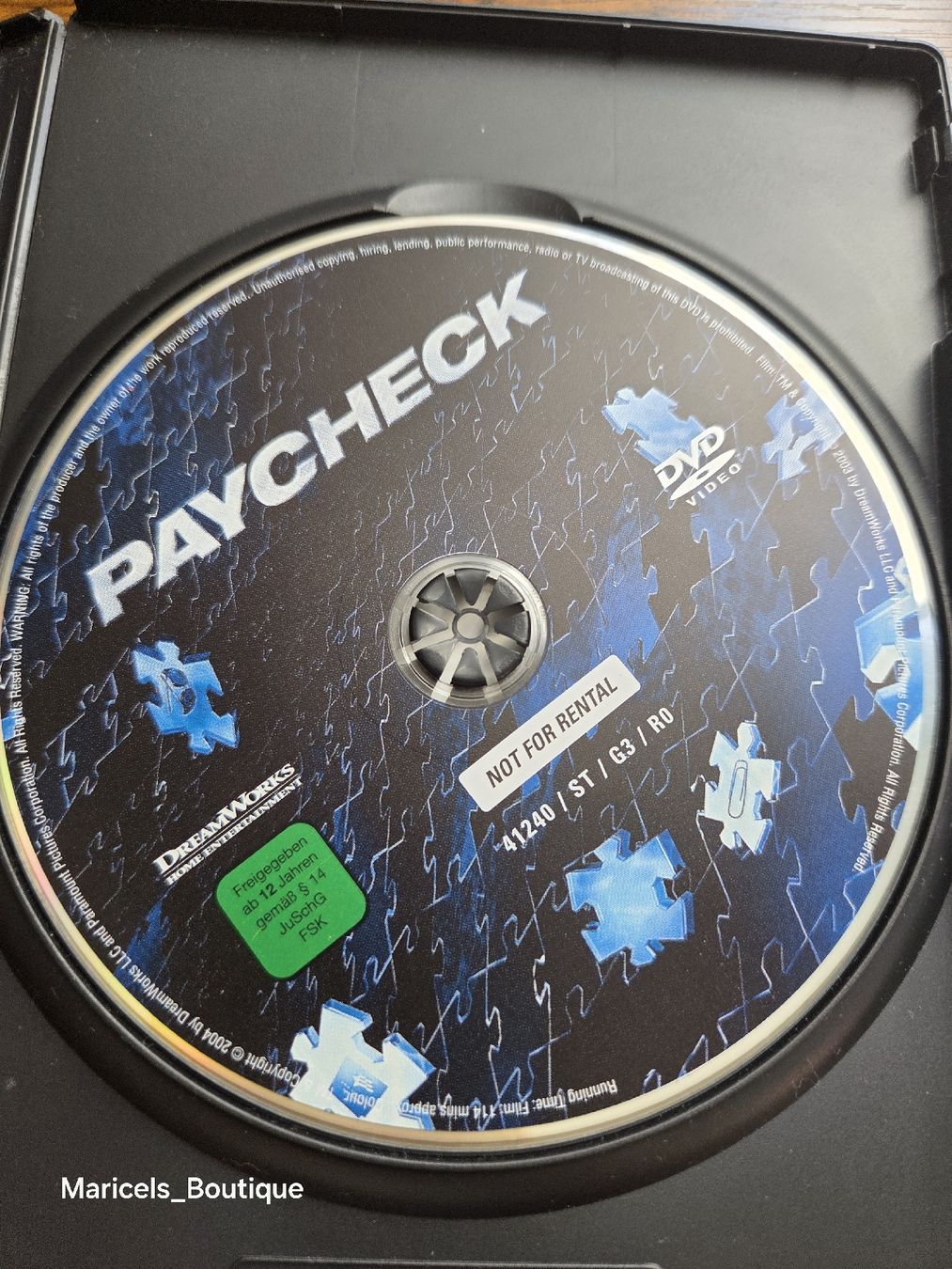 Tutti i DVDs: Paycheck DVD Ben Affleck Aaron Eckhart Uma Thurman – Usato da Winterthur venduto da Maricels_Boutique 2