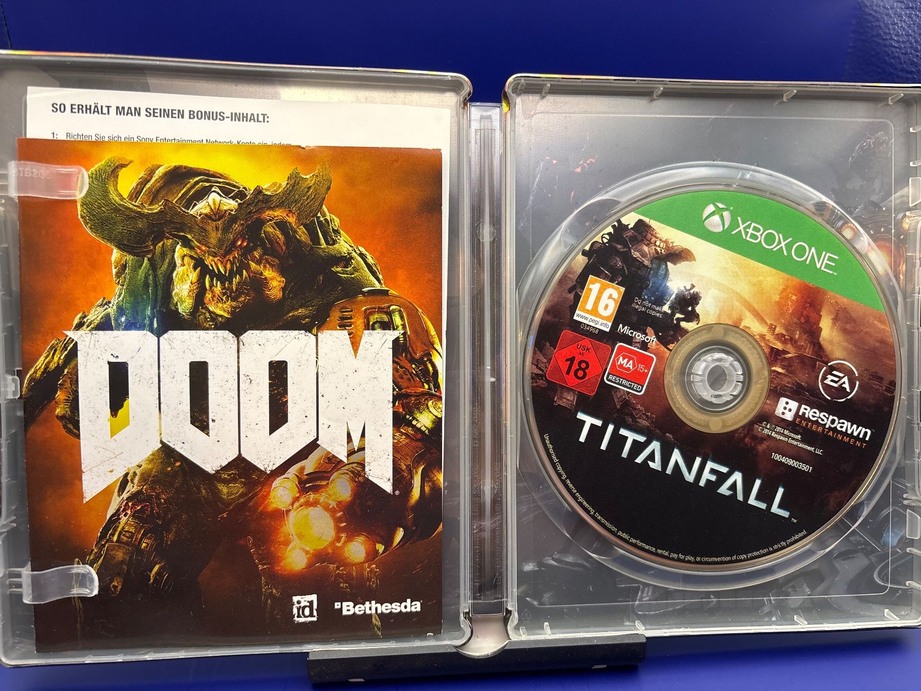 Microsoft Spiele: DOOM TITANFALL STEELBOOK EDITION - Microsoft XBOX ONE – Gebraucht aus Zürich von hiddentreasures_zh 1