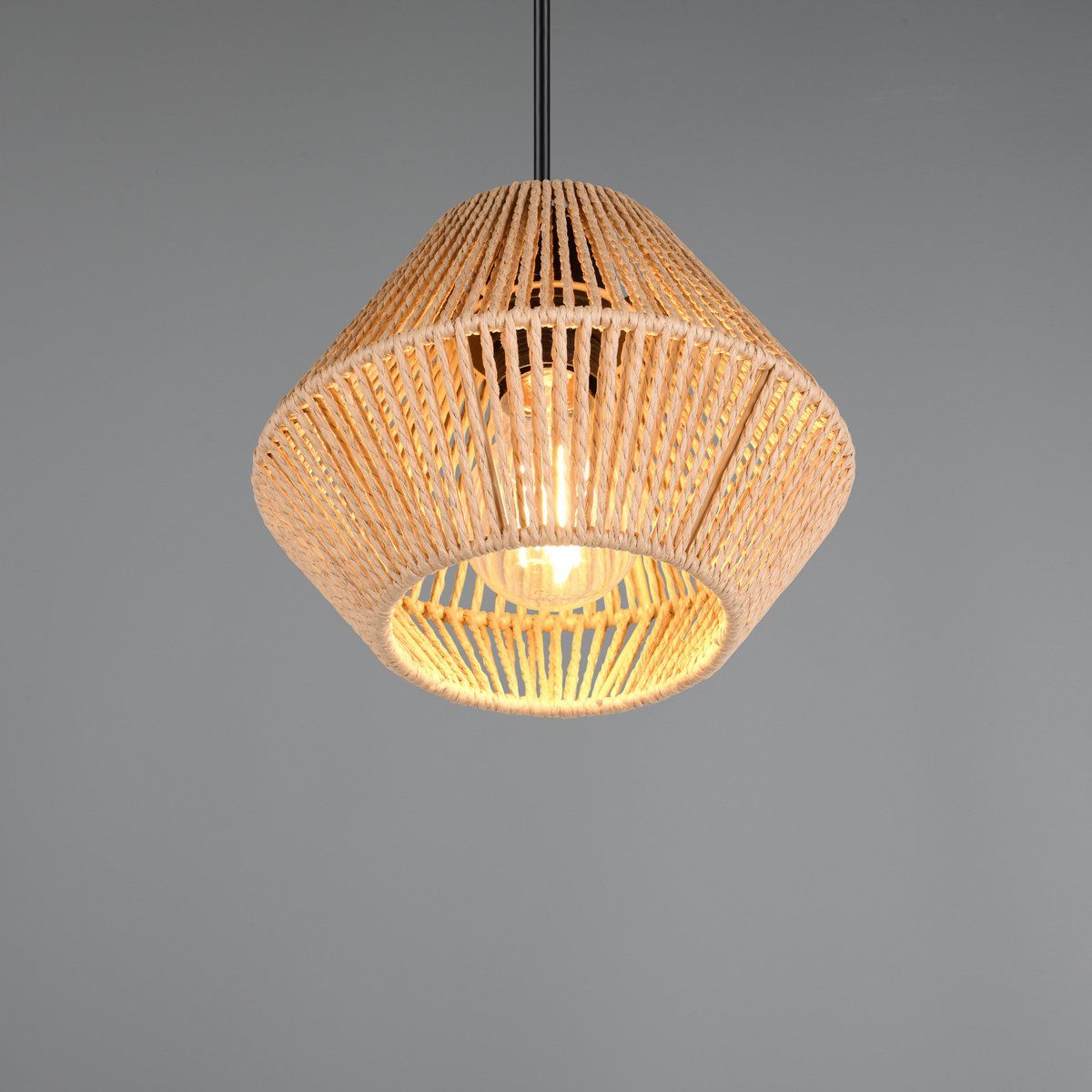 Kronleuchter & Deckenlampen: Pendelleuchte, Papiergarn, Korb, 20 cm Ø – Neu (gemäss Beschreibung) aus Kreuzlingen von Smart-Light 3